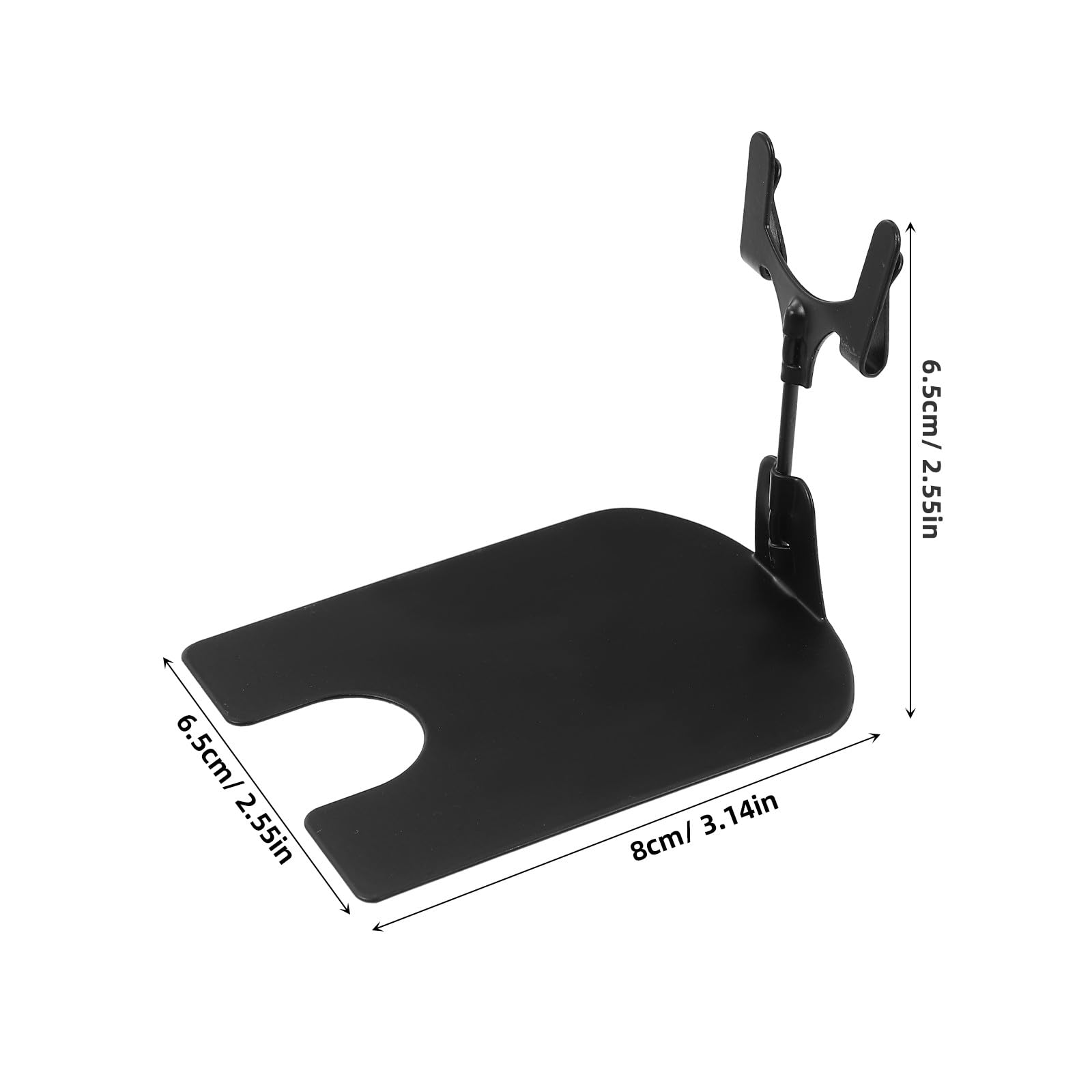VILLCASE Clip per Cartellini dei Prezzi Nera in Ferro 5 Cm, Set da 10 Pezzi Base Antiscivolo, Porta Etichette per Supermercati e Negozi al Dettaglio