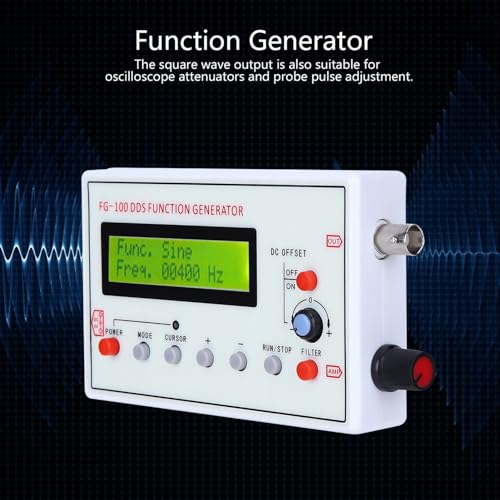 Signalgenerator, DDS-Funktionsgenerator, Frequenzzähler des Signalquellenmoduls, Sinusfrequenz 1 Hz - 500 kHz, Frequenzmesser