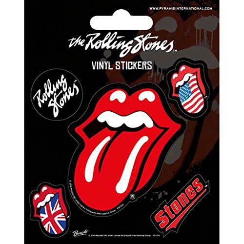 Pyramid International Rolling Stones (tongue) Vinyl Stickers, Paper,