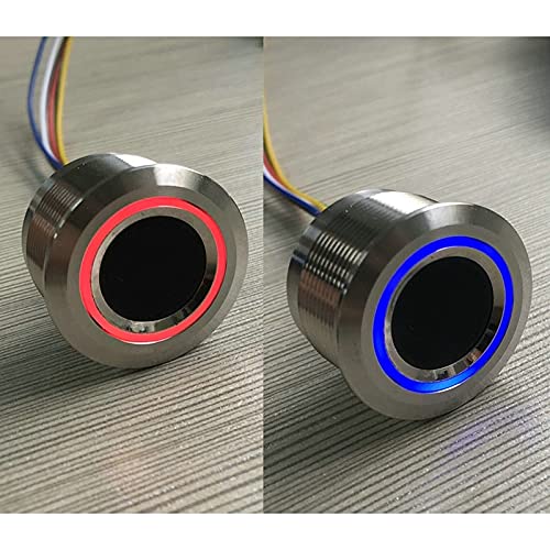 Lysee 3D Printer Parts & Accessories - R503 Circular Round Ring Indicator LED Control DC3.3V MX1.0-6Pin Capacitive Fingerprint Module Sensor Scanner - (Color: 15mm)