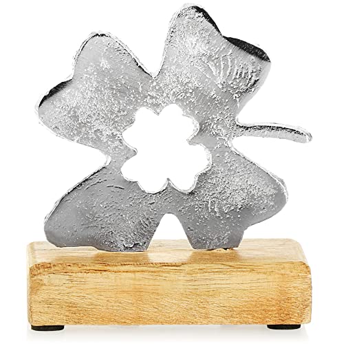 com-four® Quadrifoglio - Portafortuna Trifoglio - Decorazione in...
