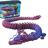Fulenyi Figurines Dragons - Dragon articulé réaliste avec articulations articulées, modèle de Dragon imprimé en 3D - Cadeaux Chinois de Jouet de Dragon pour des garçons, des Filles, et des Amants de