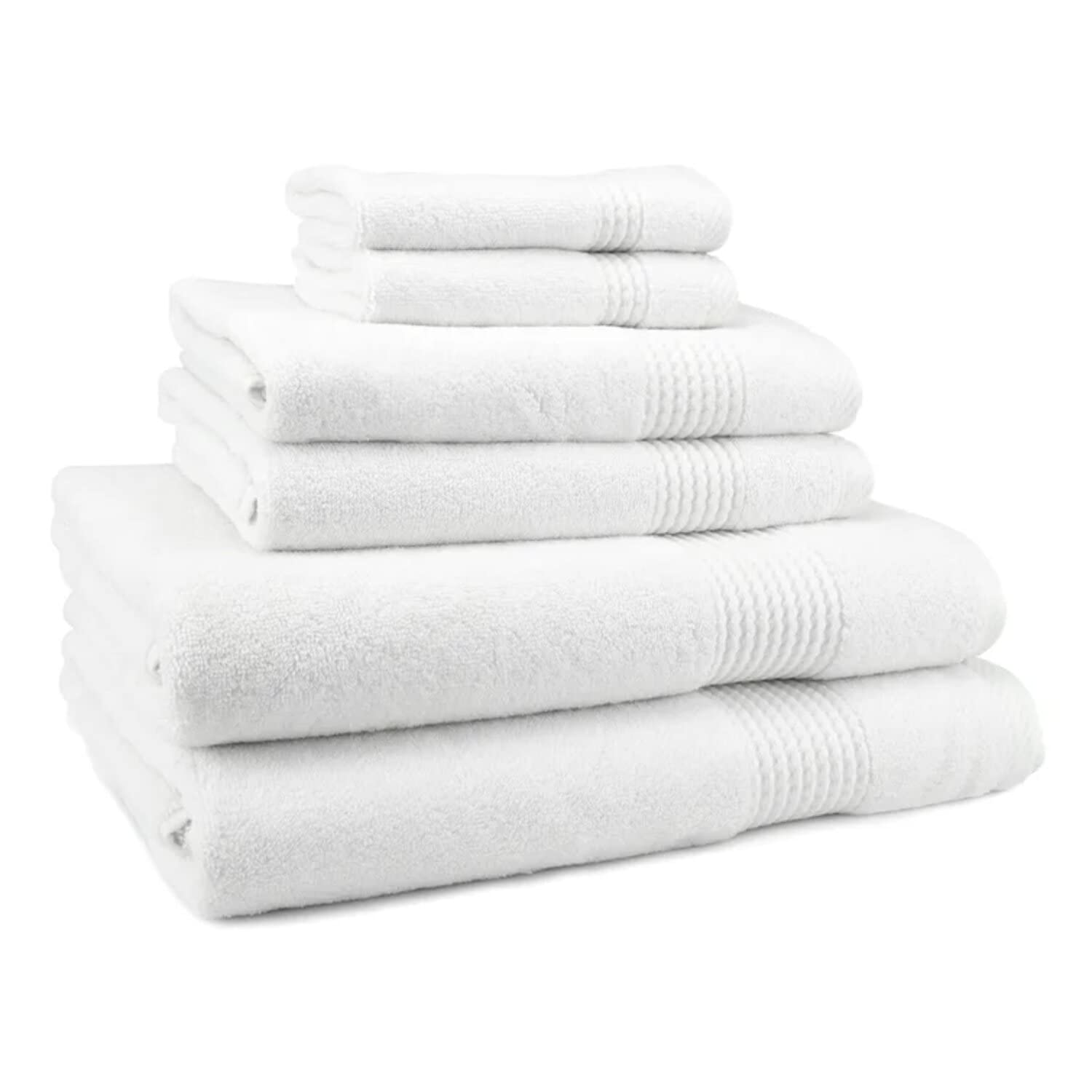 TEXTILE Luxury 100% Egyptian Combed Cotton Towel Set Super Soft 800 GSM Highly Absorbent Face Hand Large Jumbo Bathroom Towel (Bath Towel, White)