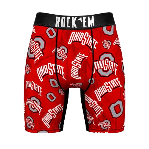 Rock 'Em NCAA Ohio State - Logo All Over Boxer Briefs