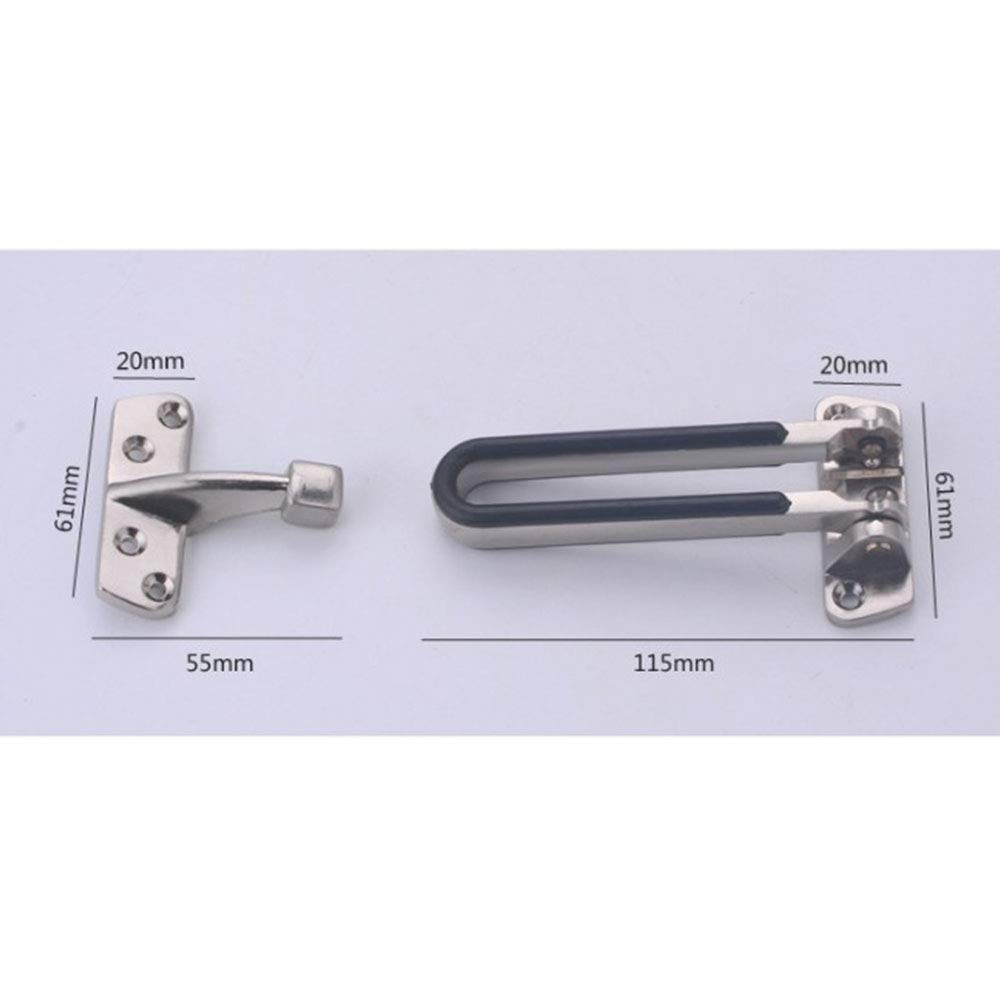 POWERTOOL Security Chain Door, 1pcs Home Security Door Lock Door Guard Security Restrictor Heavy Duty Latch Bar Lock for Door Windows - Image 2