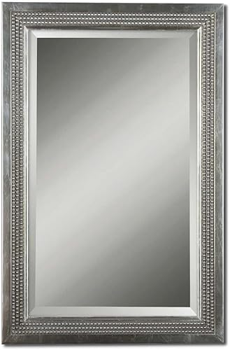 Uttermost Espejo de pared con triple hoja plateada de 23 x 35 pulgadas