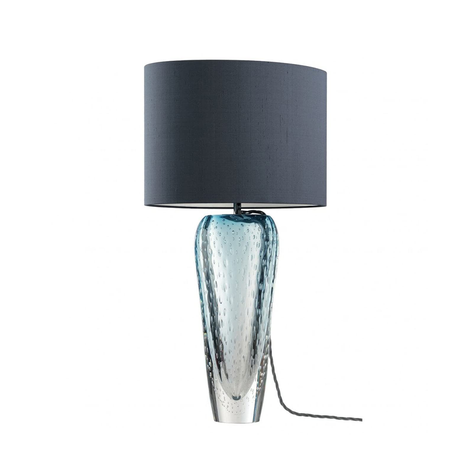 XANAYXWJ Lampada Lampada da letto Lampade da tavolo Lampade da comodino in vetro con paralume in tessuto Lampade da comodino concise per casa e ufficio Lampada da tavolo da caffè, Lampada da scrivania