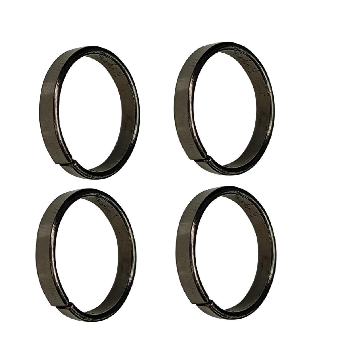 hawai Iron Metal Shani ka Challa/Kale Ghode ki Naal/Horse Shoe Finger Ring/Shani Dosh Niwaran/Iron Ring for Men and Women, Pack of 4, Size 17-18-picture-3