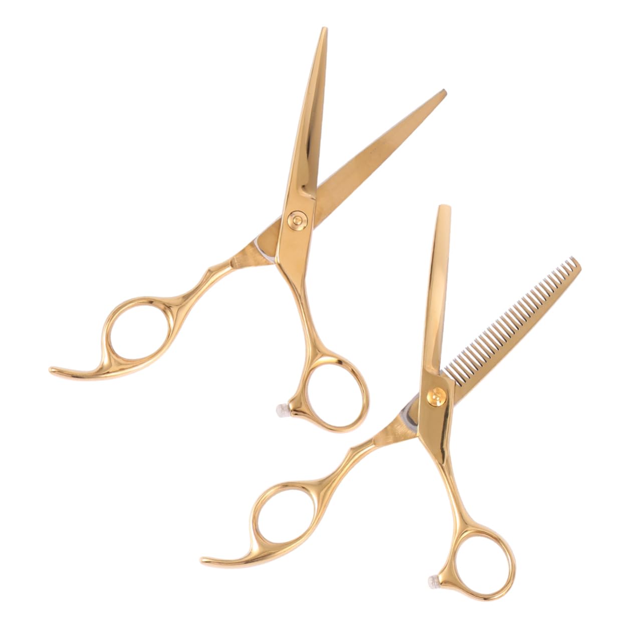 CALLARON Hair Cutting Kit Barber Scissors Set 2pcs Stainless Steel Hairdressing Scissors Professional Hair Cutting Tools Ergonomic Handle