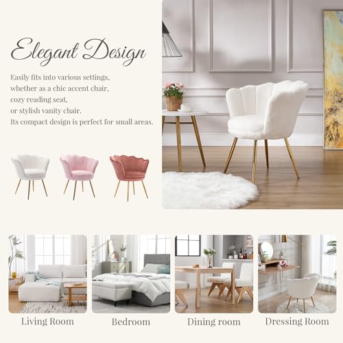 Luxury Faux Fur Accent Chair