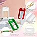 Honeydak 3 Pcs Silicone Case Compatible with Touchland Hand Sanitizer Spray Protective Case with Keychain for Power Mist and Glow Mist 1 Fl oz Hand Sanitizer Spray Accessory (Red,Green,White)
