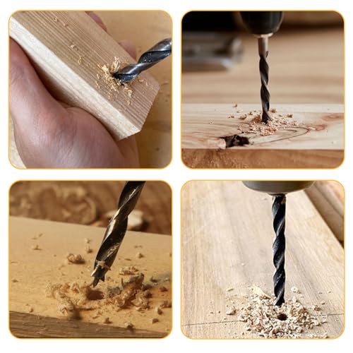 Koprek 8 Pcs Brad Point Drill Bits Set, 3-10mm Quick Change High-Speed Steel,Sharp Spiral Flute Design, Precision Woodworking Bits for Softwood, Hardwood, Plastic & Plywood 7 Koprek 8 Pcs Brad Point Drill Bits Set, 3-10mm Quick Change High-Speed Steel,Sharp Spiral Flute Design, Precision Woodworking Bits for Softwood, Hardwood, Plastic & Plywood - Image 7