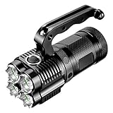Tactical Flashlight, LIUMY 2960 Lumen Ultra Bright LED Spotlight,Water Resistant, Handheld Spotlight with 5 Mode / 450 Meters for Outdoors