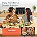 COSORI Dual Air Fryer 9Qt – 10-in-1, Fresh Balanced Meals for Family and Children with Double Baskets, Sync Cook & Finish to Bake, Roast, Reheat, Broil & 130 Recipes for Easy Cooking, Dishwasher Safe