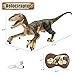 Mini Tudou Large Remote Control Dinosaur Toys,Electronic Walking Toys with LED Light Up&Realistic Simulation Sounds,2.4Ghz Velociraptor Robot Toy,RC Dinosaur Toy for Boys Kids Age 5 6 7 8 9