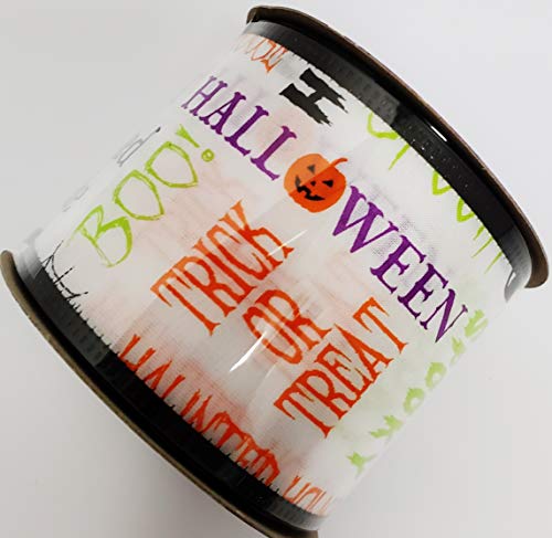 Cinta temática Halloween alambre negro 2.5 pulg x 9 pies miniatura 1