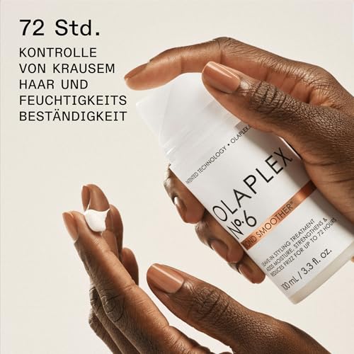 Olaplex No 6 Bond Smoother, Leave-in-Styling-Haarcreme-Behandlung, Glättet, Pflegt Und Stärkt, Frizz-Kontrolle Für Bis Zu 72 Stunden, Für Alle Haartypen, 100ml