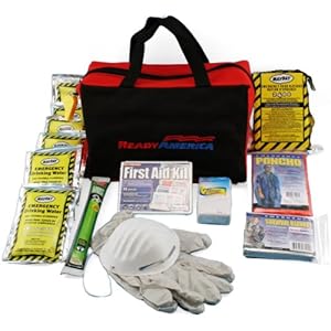 Ready America 72 Hour Emergency Kit, 1-Person, 3-Day Tote, Includes First Aid Kit, Survival Blanket, Emergency Food…