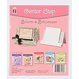 Hot Off The Press Die, Cut Cards with Envelopes, Center Step, 5-Pack