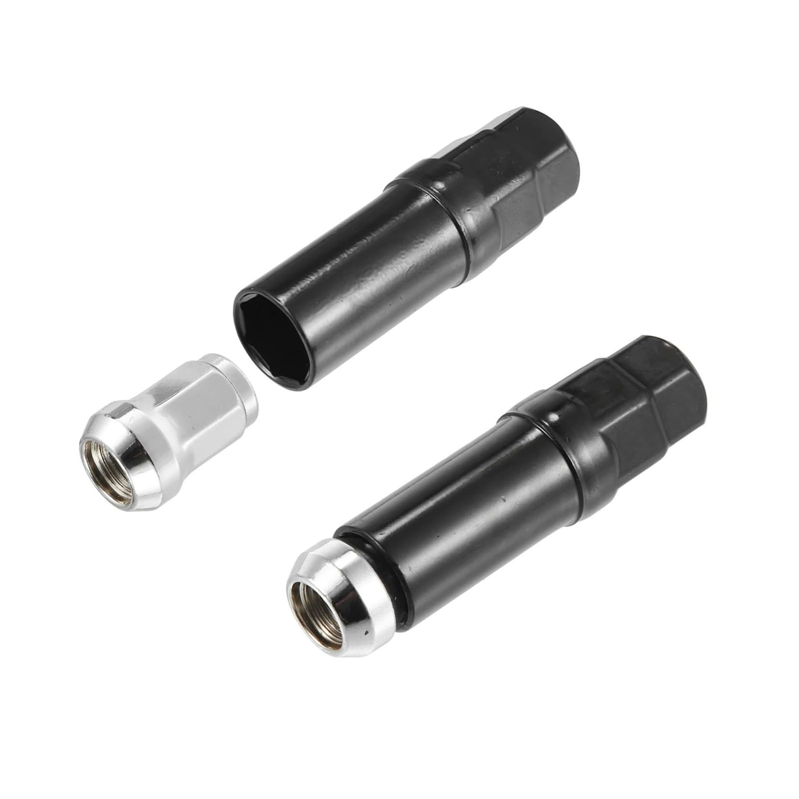 Nakrętki kół samochodowych M12x1.5 Nakrętka koła siedmiokątnego 32 mm Śruba z kluczem nasadowym Srebrny 1 zestaw Części zamienne do samochodów