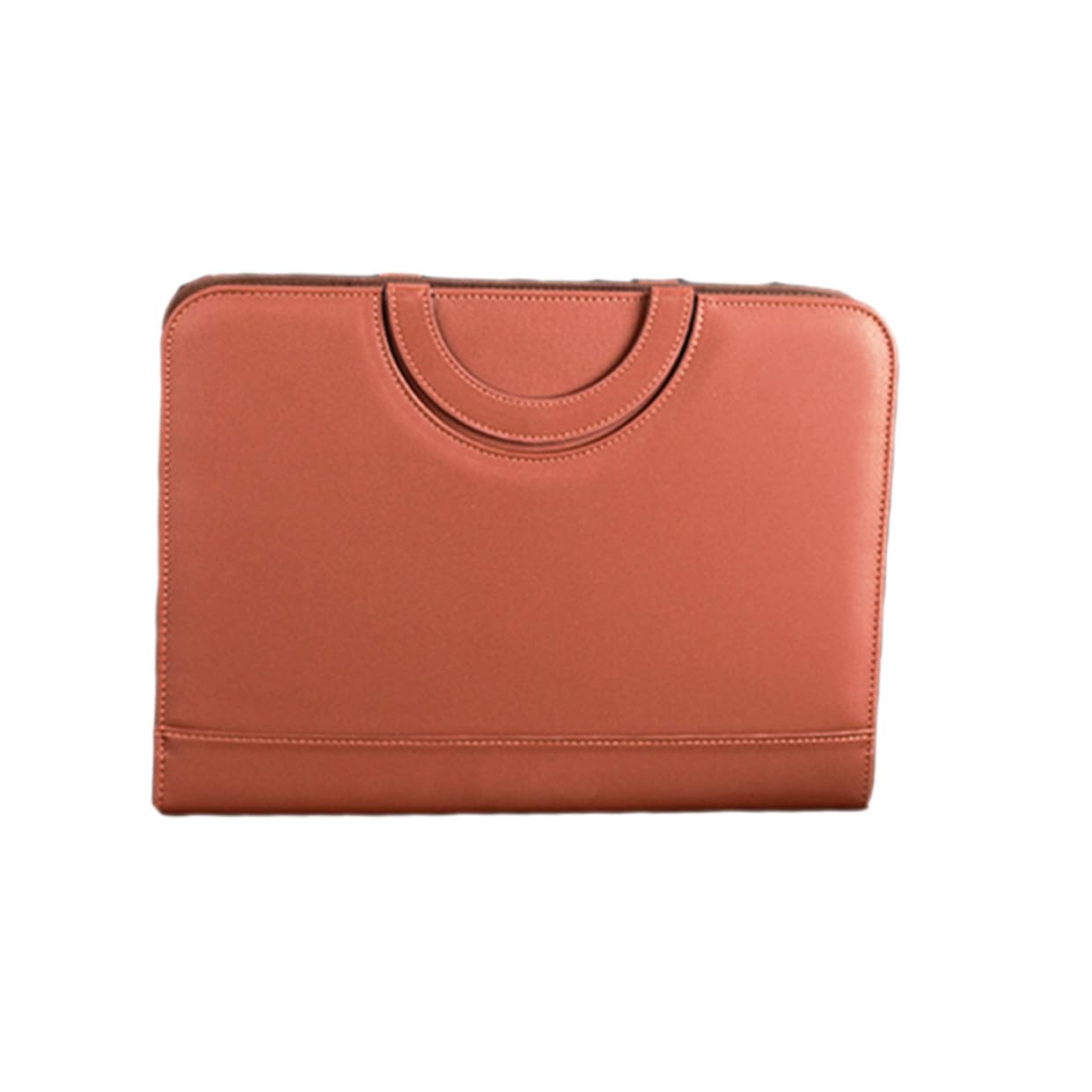 LALAFINA Cartella Portadocumenti Multifunzionale in Pelle Pu A4 Con Cerniera, Porta Documenti Business Con Calcolatrice e Tasche Multiple, Organizer Ufficio Con Manico Per Lavoro e Riunioni