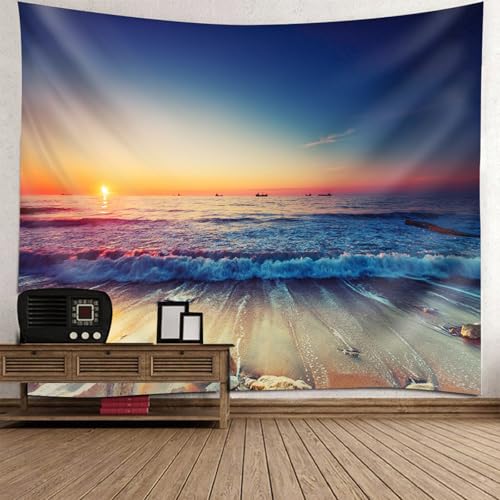 Tenture murale paysage bord de mer 240x260 decoration murale chambre ados salon