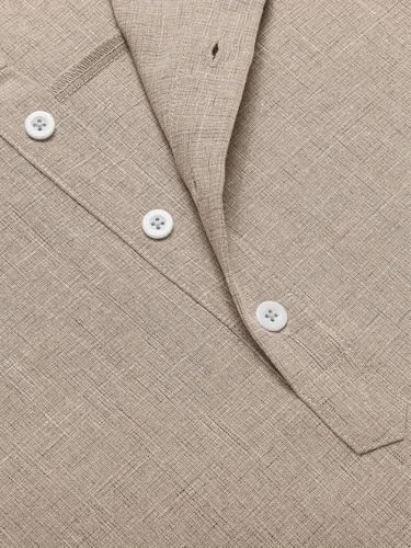 Image of Lymio Men Shirt || Kurta Style Shirt|| Half Sleeve || Solid Kurta Style (Available Also Packs) (Short-Kurta)