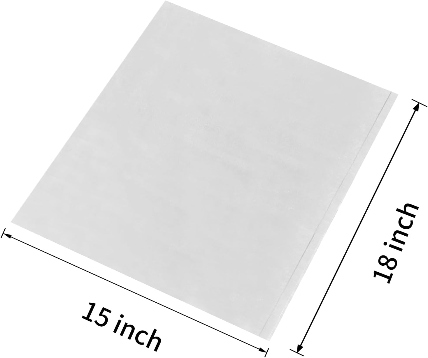 15x18 inch Clear Plastic Bags Flat Open Poly Bags Great for Food Storage, Seafood, Packaging and More (500PCS)