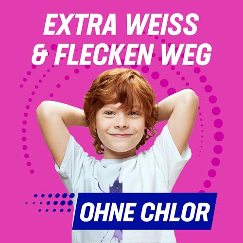 Vanish Oxi Action Powerweiss Fleckenentferner Pulver – 1 x 1,125 kg – entfernt Flecken auch ohne Vorbehandlung, sogar im Kurzprogramm 6
