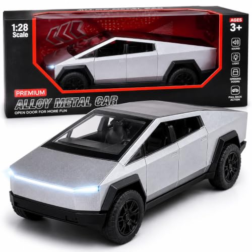 Image of Kammateswara Kids die cast car 1:32 Scale Model Metal Pullback Toy car with Openable Doors & Light Music(Random Color as per Stock) (Pickup Truck)