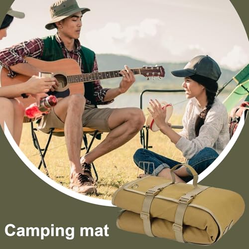 Tapis de camping isolant et pliable pour sol humide extérieur