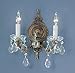 Madrid 2 Light Wall Sconce Crystal Type: Crystalique, Finish: Roman Bronze