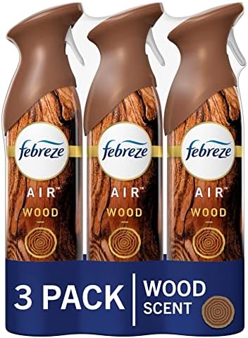 Febreze Air Effects Wood Scent Air Freshener, 8.8 oz. Can, Pack of 3