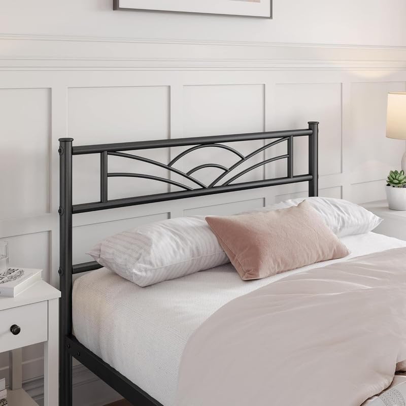 Image of Noah Extra Single Size Bed Frame Without Mattress (Aiden) - Durable and Sturdy Design, Ideal for Bedrooms, Guest Rooms, Small Spaces - Easy Assembly, Modern Style