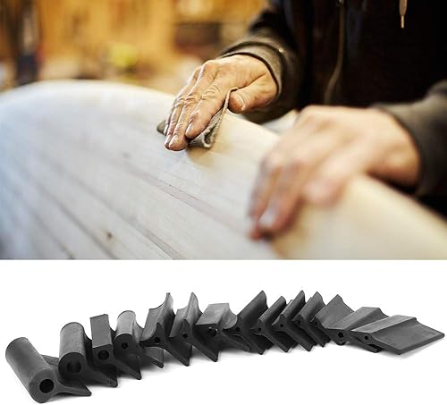 Miniatura 5 de Restokki Bloque de lijado de contorno, agarre de lijado de contorno de perfil, agarre de lija de goma, almohadilla de pulido de contorno flexible,