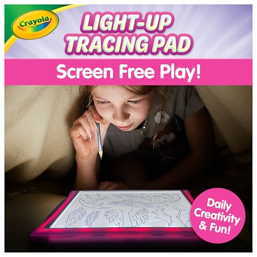 Crayola Light Up Tracing Pad Pink, Best Birthday Gifts for Girls & Boys, 6, 7, 8 Year Olds, Kids Toys, Light Box Art Kit for Kids [Amazon Exclusive] by Crayola - Image 3