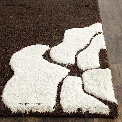Image of Carpet Mahal Handmade Handwoven Tufted Made of 100% Soft Blended Wool Export Quality Carpets with 1 Inch Thickness (7x10 Feet) Color Multi