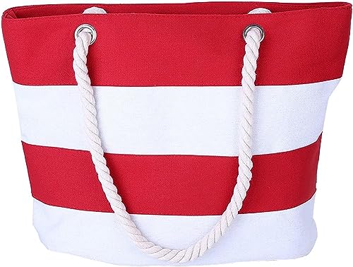 Nevenka Canvas Tote Beach Bag With Zipper Top Handle Handbag Shoulder Bags Shopping Bag