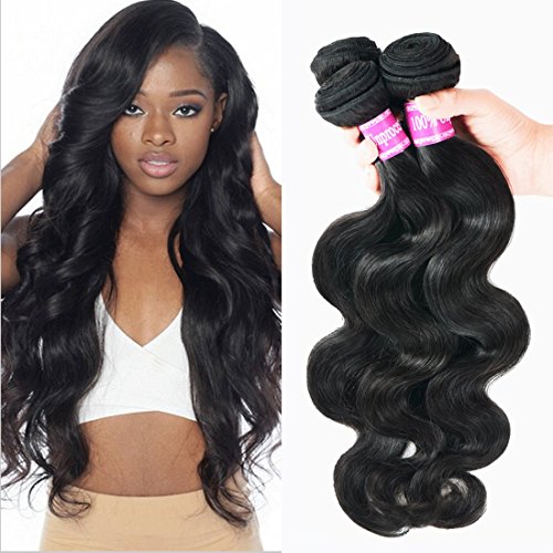 BURHAIR Brazilian Hair Body Wave 4 Bundles 10 12 14 16 Inch Human Hair Weaves 100% 9A Unprocessed Virgin Hair Bundles For Women