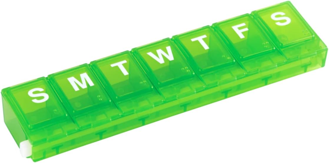 EZY DOSE Weekly (7Day) Pill Planner, Medicine Case