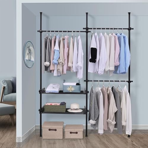 PFLife nK[bN ˂ cbpnK[bN ˂nK[bN  cbp_ N[[bg  Lk 75-120cm 110cm-300cm ߗގ[ mbN  (ubN, Zbg7)