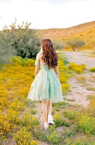 Maxianever Tulle Homecoming Dresses Flower Embroidery Short Formal Evening Party Gowns Teens 20244