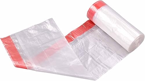 Miniatura 2 de Bolsas de basura pequeñas transparentes de 3 galones, bolsa de basura con cordón, 108 unidades