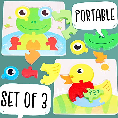 Jaques von London Tiere Holzspielzeug Puzzle | Puzzle ab 3 | Montessori Holz Spielzeug | Seit 1795 – Bild 3