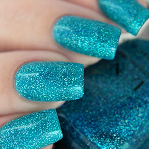 Image of ILNP Surfboard - Tropical Turquoise Holographic Sheer Jelly Nail Polish
