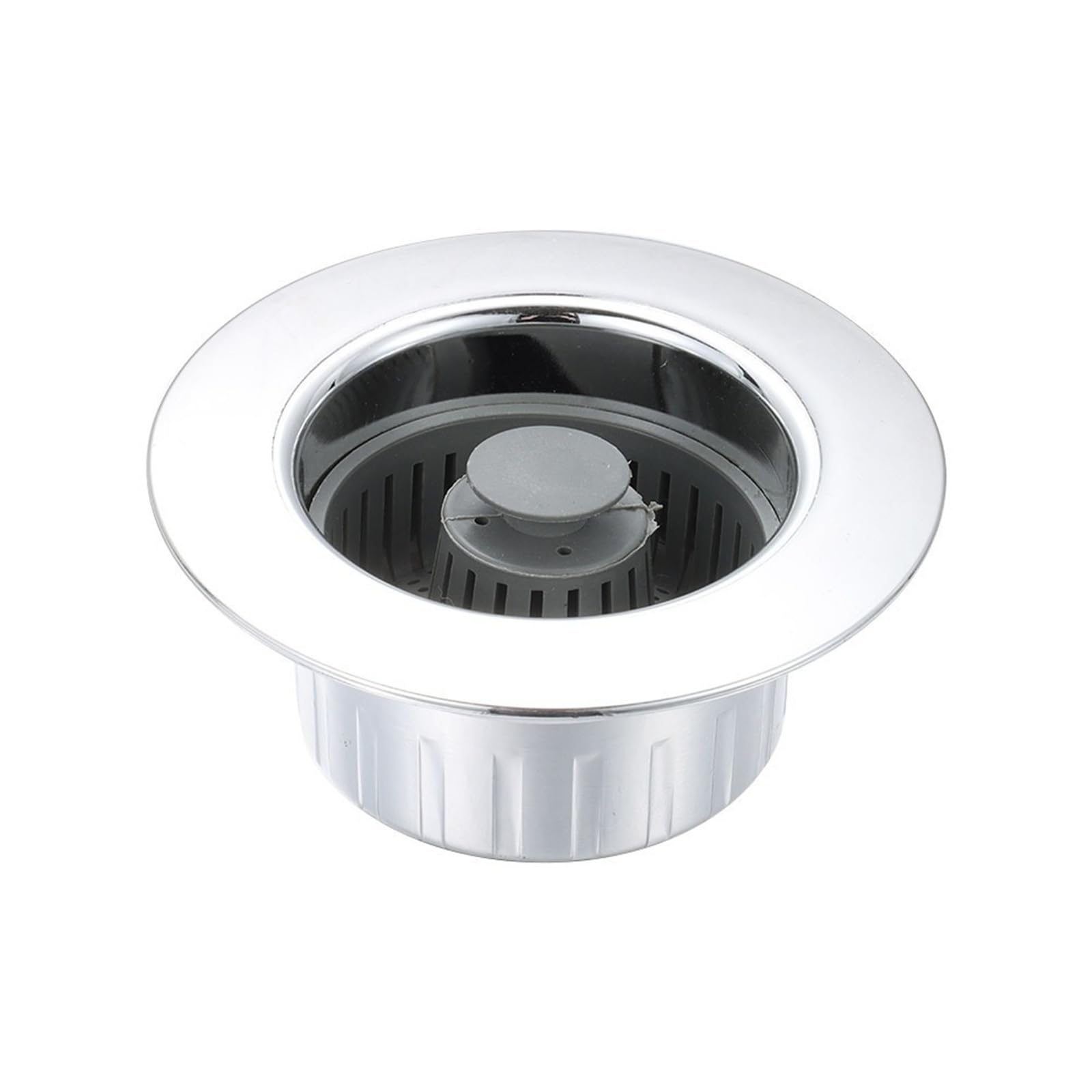 Kitchen Sink Drain Stopper Strainer Stainless Stee 3 in 1 Kitchen Sink Drain Strainer Stainless Steel Pop-up Sink Plug Anti-Clog Sink Food Catcher Basket