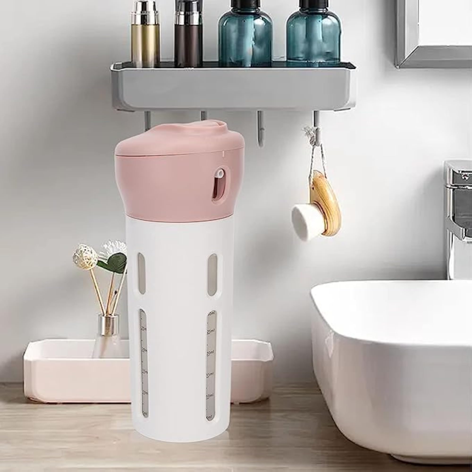 4-in-1 Travel Bottle Dispenser Set, Leak-Proof Cosmetic Containers