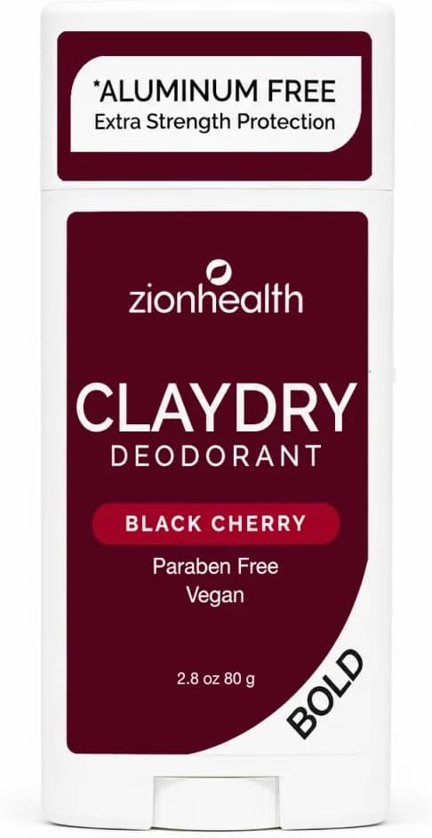Adama Minerals Zion Health Claydry Natural Deodorant- Black Cherry Unisex