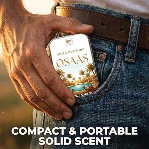 Image of Dr.Mashur Solid Perfume Osaas | Dova (FO) | Alcohol Free Wax Perfume Balm, Long Lasting Pocket Fragrance Tin 12g, Non Greasy Smooth Glide, Travel Friendly Unisex | Gym Fresh | Touch Up