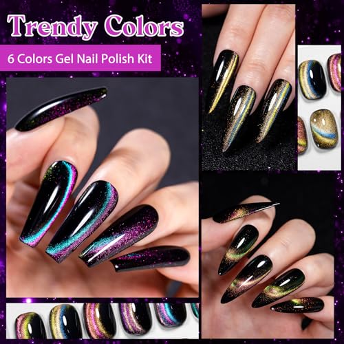 Set de Esmaltes Gel Cat Eye 9 Piezas miniatura 2
